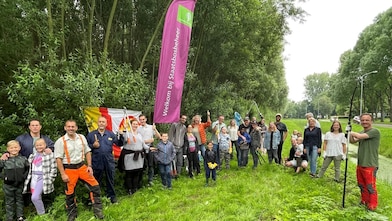 Deelnemers aan de bosdag in Klundert