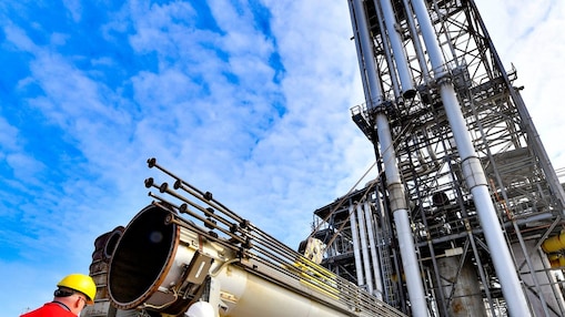 De middelste fakkel (B) was in maart als eerste aan de beurt; daarna volgden de C- en A-fakkel 