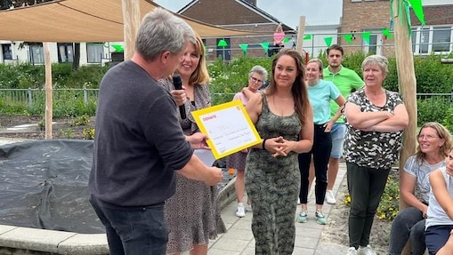 Overhandiging cheque noordhoek