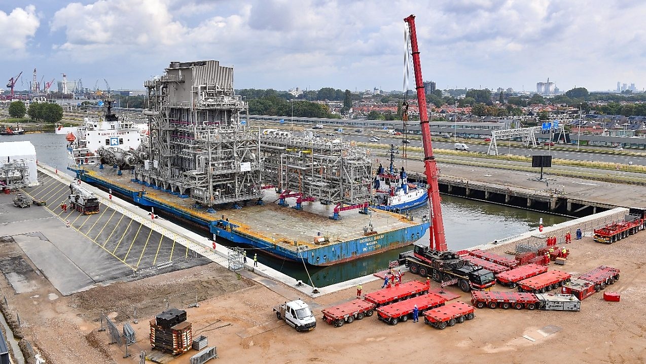 HEFA plant modules Shell ECP Rotterdam, August 2023