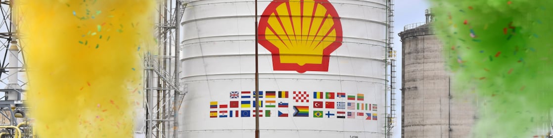 Veertig vrolijke vlaggen - Welcome to Shell everyone