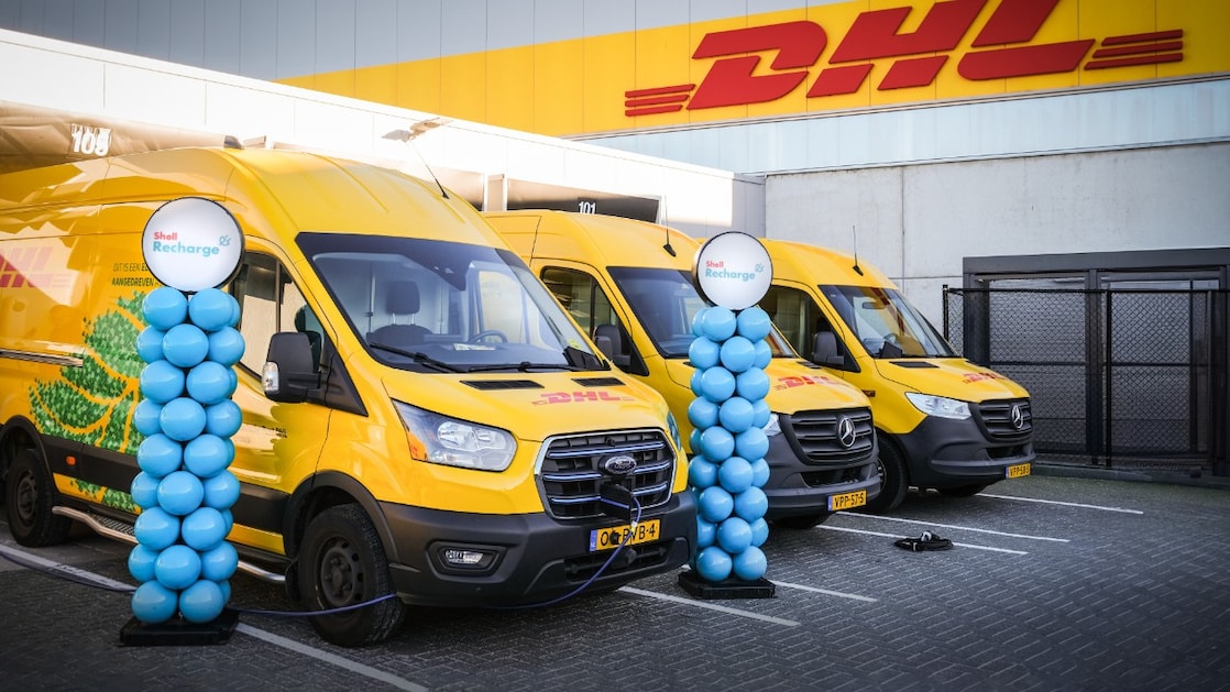 Elektrische bestelbussen van DHL (Foto: DHL Express)