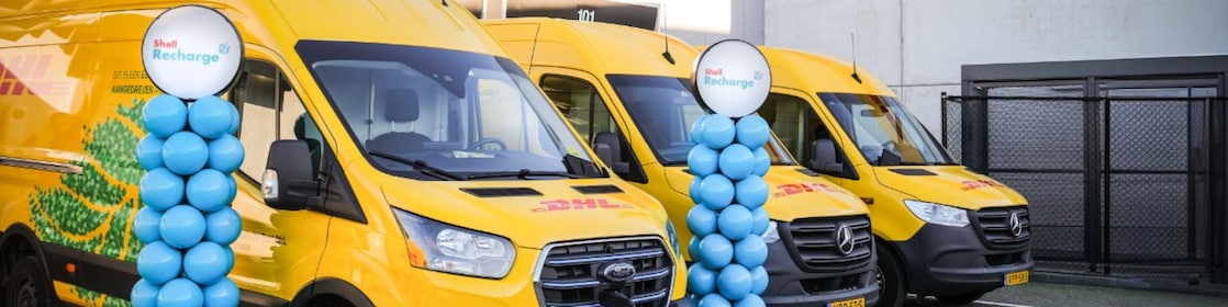 Elektrische bestelbussen van DHL (Foto: DHL Express)
