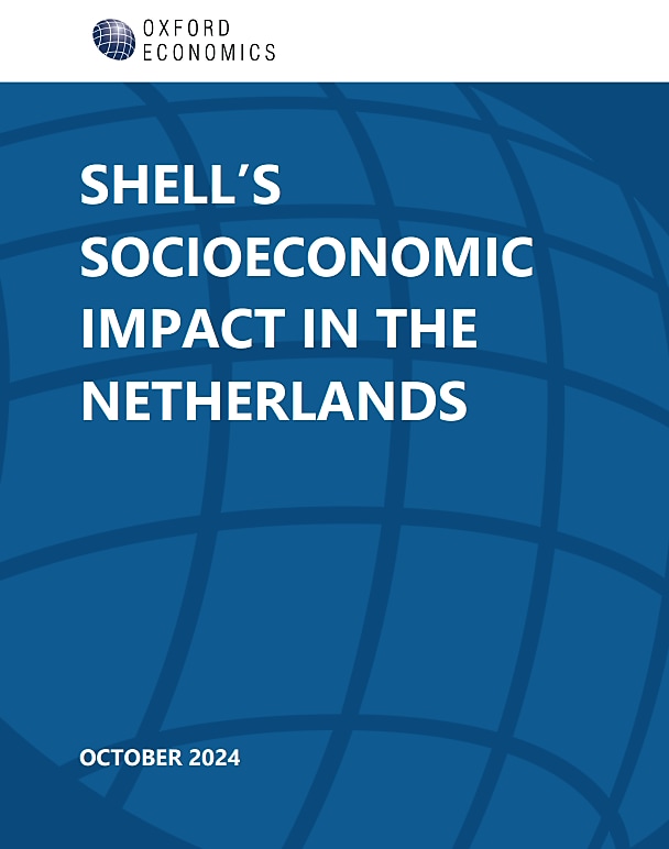 Voorblad rapport "Shell's socioeconomic impact in the Netherlands"