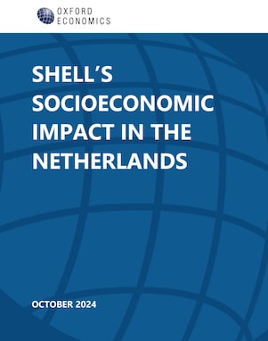 Voorblad rapport "Shell's socioeconomic impact in the Netherlands"