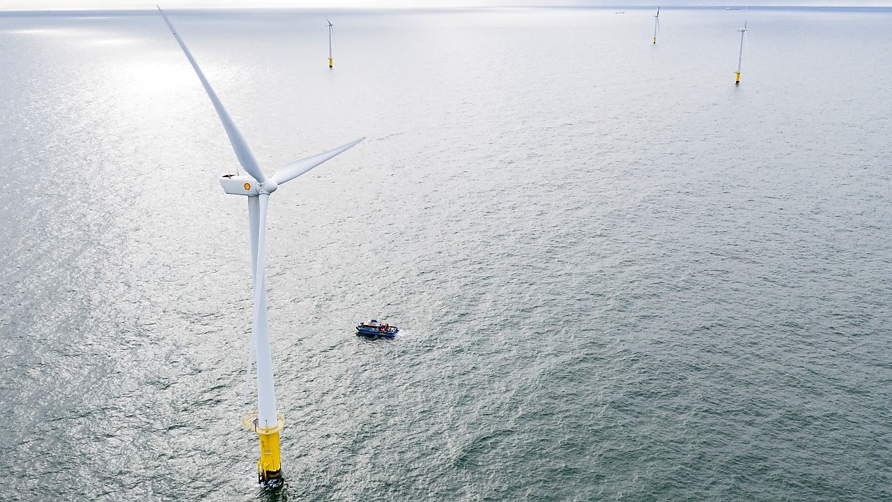 "Vogelvluchtfoto" van Shell NoordzeeWind (Foto: Stuart Conway)