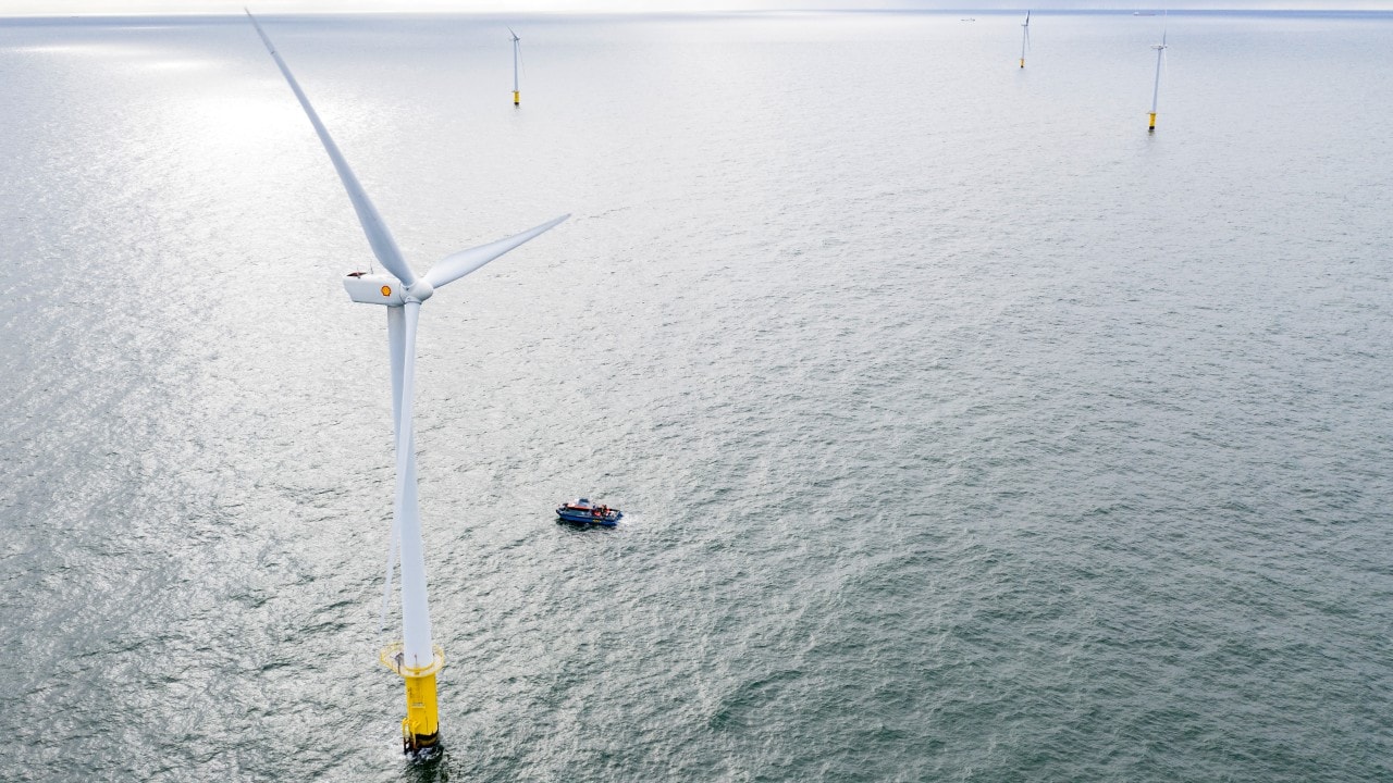 "Vogelvluchtfoto" van Shell NoordzeeWind (Foto: Stuart Conway)