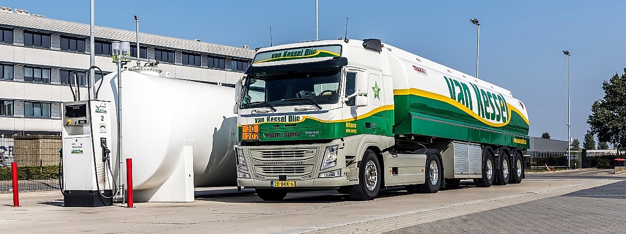 Een Van Kessel-tankwagen in Milheeze (Foto: Van Kessel)