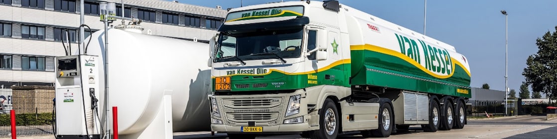 Een Van Kessel-tankwagen in Milheeze (Foto: Van Kessel)