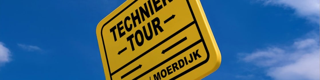 Techniektour op een bord.