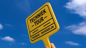 Techniektour op een bord.