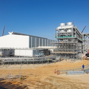 Waterstof. De Holland Hydrogen 1 op de Tweede Maasvlakte in aanbouw. Creditvermelding "Shell/Eric van Vuuren" verplicht bij publicatie. Beeld mag alleen voor redactionele doeleinden worden gebruikt.