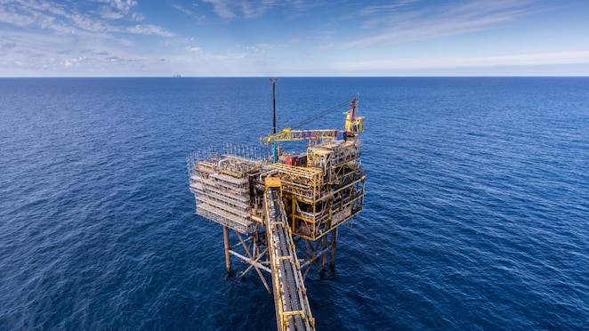 Shearwater-platform in de Noordzee