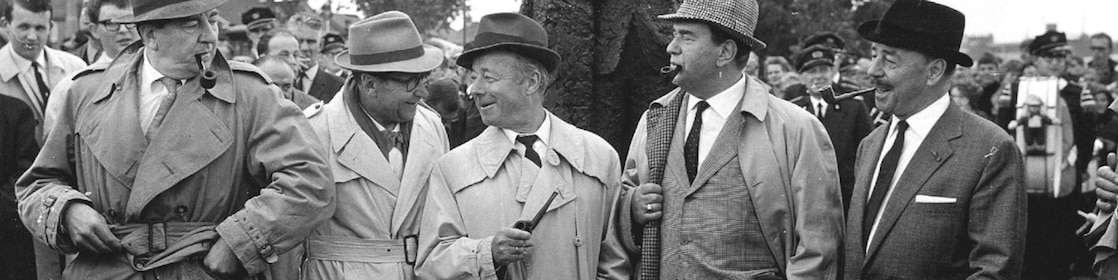 Foto van Georges Simenon in Delfzijl (Foto: ANP)