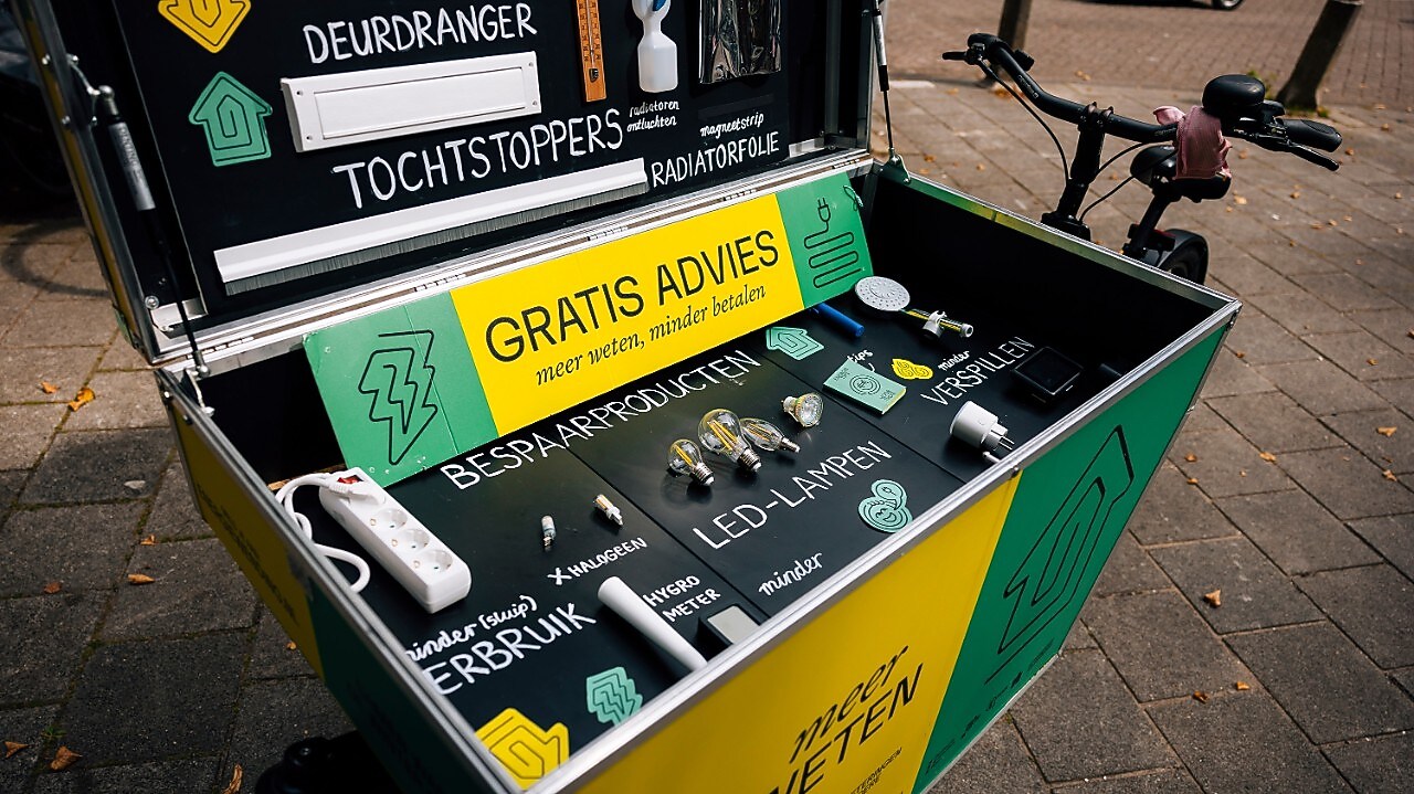 De toolbox in de bakfiets van De EnergieWending
