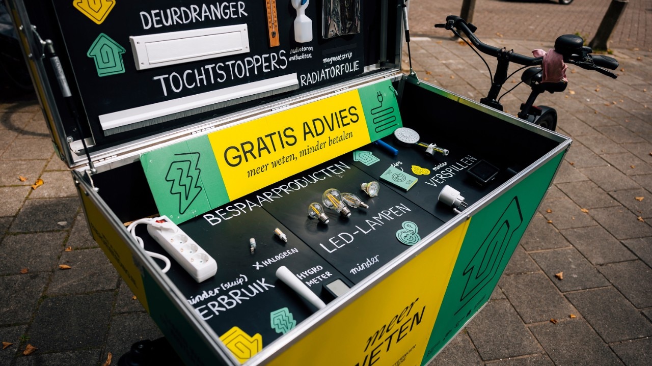 De toolbox in de bakfiets van De EnergieWending