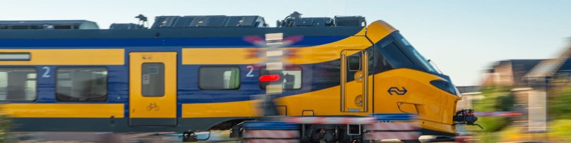 Trein op het Nederlandse spoor