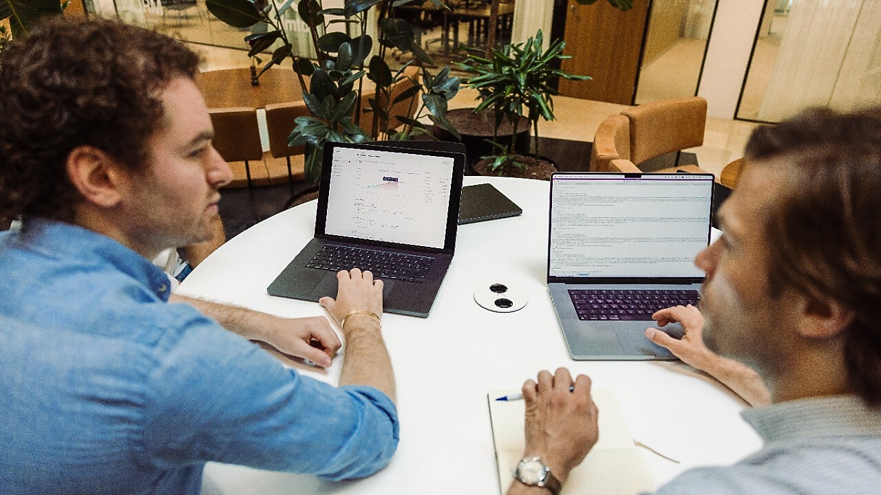 De homii-app op de laptop (Beeld: Christian Kalse)