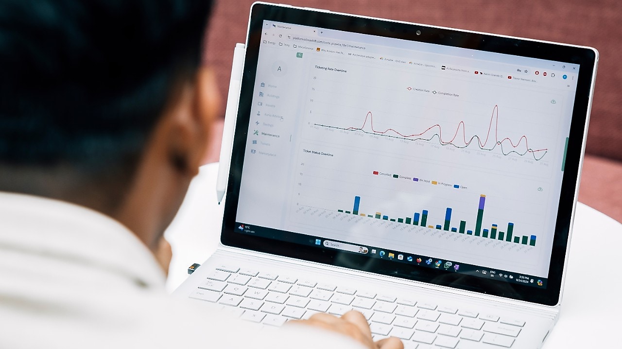 Zo ziet de app van KlimaShift eruit op de laptop (Foto: Christian Kalse)