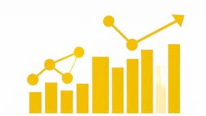 Oranjegele grafiek (AI-gegenereerd beeld met Adobe Firefly)