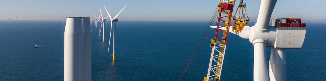 Windpark Crosswind in aanbouw, september 2023 (Foto: CrossWind)