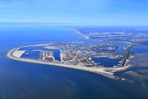 Luchtfoto van de Tweede Maasvlakte (Foto: Danny Cornelissen/Havenbedrijf Rotterdam)