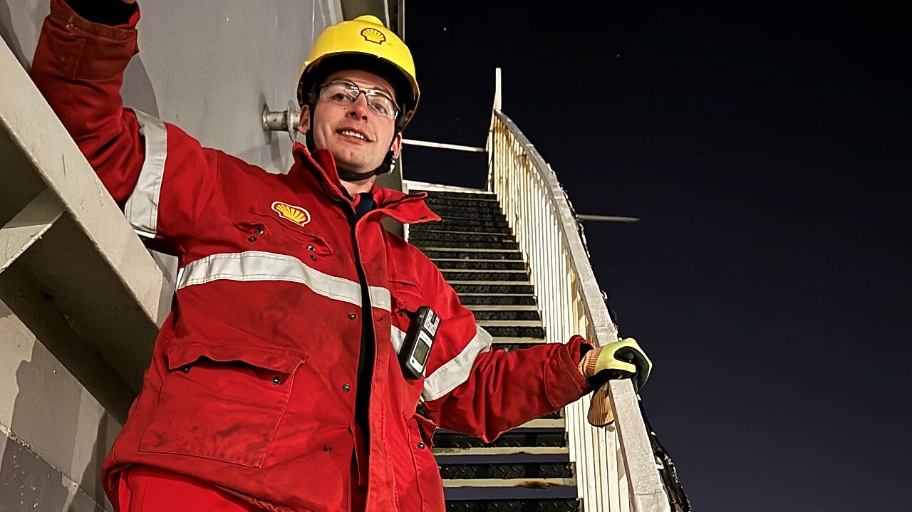 Jaap Vroom in beschermende kleding (Beeld via Jaap Vroom)