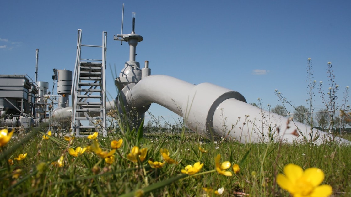 Gaspijp gaat de grond in (Foto: NAM)