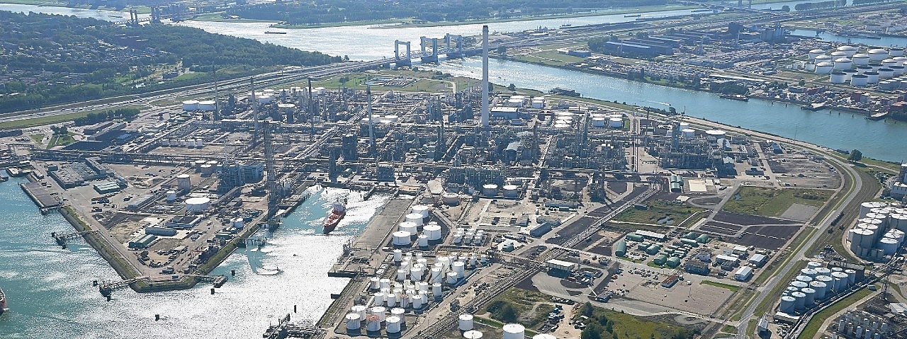 Shell Energy and Chemicals Park Rotterdam (Pernis) as part of the Port of Rotterdam