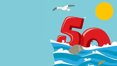 Het getal 50 (Beeld: Jelle Hoogendam)