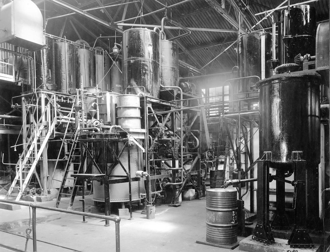 De Teepol-proefinstallatie op het lab in Amsterdam, 1939