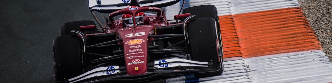 Een Ferrari F1-bolide tijdens de Dutch Grand Prix van 2025 (Foto: Scudera Ferrari/Callo Albanese)