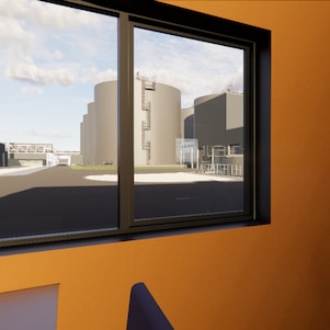 Computerimpressie van de beoogde Shell Biogas-locatie in Coevorden (Beeld: Shell Biogas/Enscape)