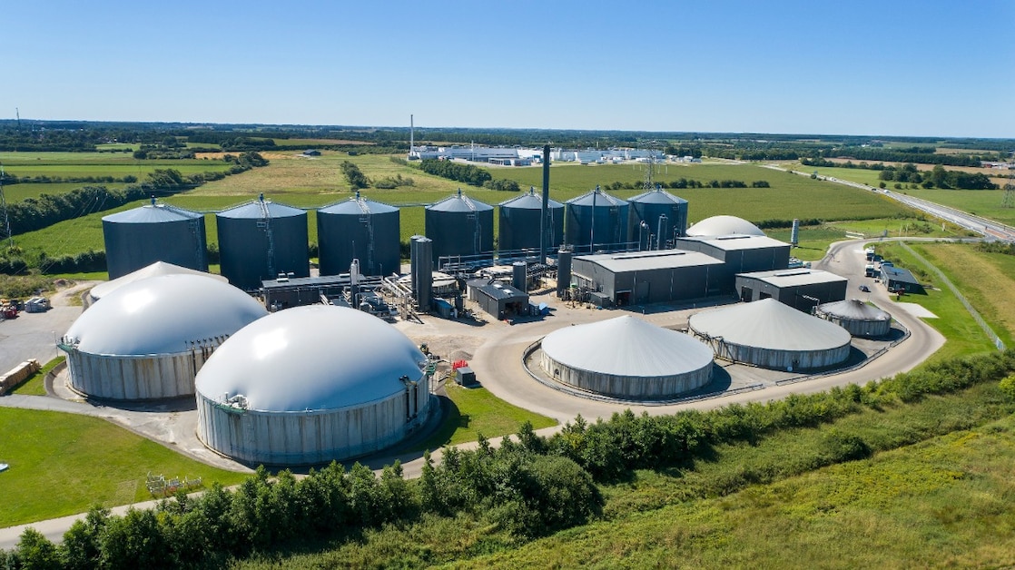 A modern Shell Biogas installation in Holsted, Denmark (Photo: Claus Haagensen)