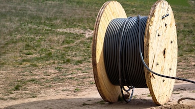 Kabel op haspel