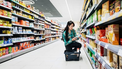 Selectie van alledaagse producten in de supermarkt (Beeld: Getty Images/Tom Werner)
