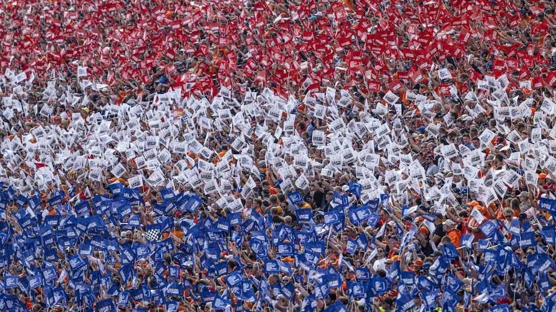 With flags in the Dutch national colours, Circuit Zandvoort hopes to increase the feeling of being proud among the fans (Photo: ANP)