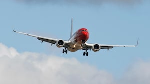 Een Boeing 737 in de landing (Foto: Marcel Burger)