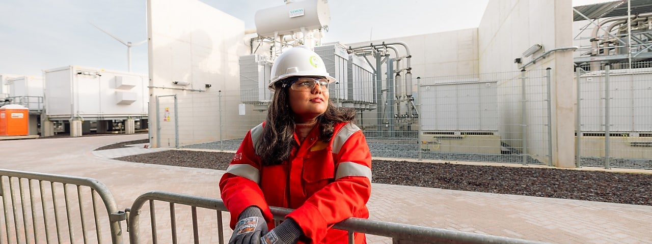 Vishnupriya (Priya) Aryabhumi at the Holland Hydrogen 1 site (Photo: Christian Kalse)