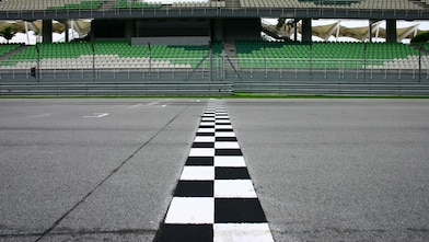 Racetrack finishlijn