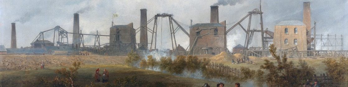 De Murton-kolenmijn in noordoost Engeland, 1843 (Beeld: John Wilson Carmichael / Yale Center for British Art / Paul Mellon Collection)