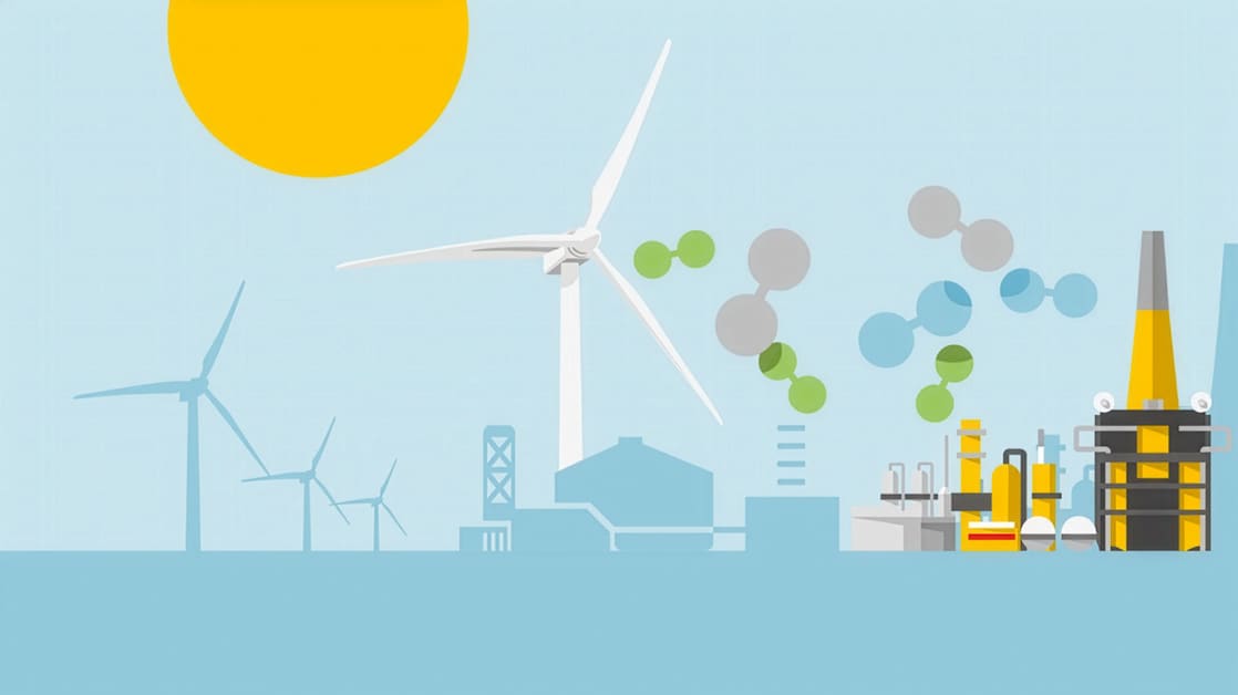 Waterstof in grafische weergave (Beeld: Jelle Hoogendam)