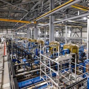 Inside Holland Hydrogen 1 under construction, April 2026 (Photo: Christian Kalse)
