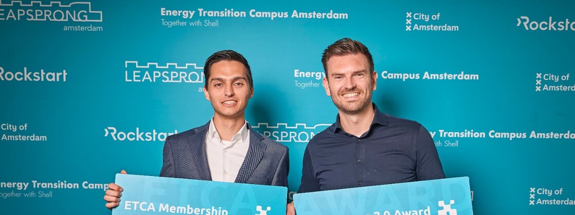 Pim van Ramshorst and Niels van der Meulen of Hexwise during the announcement of ETCA membership and LeapSprong finalist, 16 april 2026 (Photo: VonMoos)