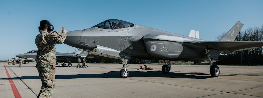 Royal Netherlands Air Force F-35A multi-role fighters deployed to Ramstein Airbase in Germany for a joint exercise with the US Air Force, 4 April 2025 (Photo: USAF/Koninklijke Luchtmacht/Sgt Maj Jan Dijkstra)