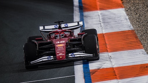 Een Ferrari F1-bolide tijdens de Dutch Grand Prix van 2025 (Foto: Scudera Ferrari/Callo Albanese)