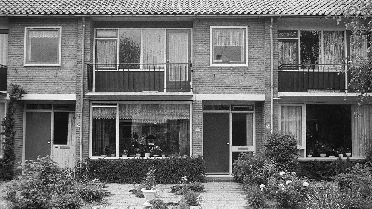 Doorzonwoning (Foto: Regionaal Archief Alkmaar)