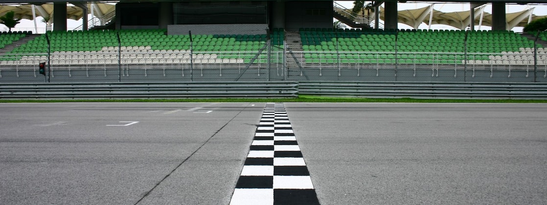 Racetrack finishlijn