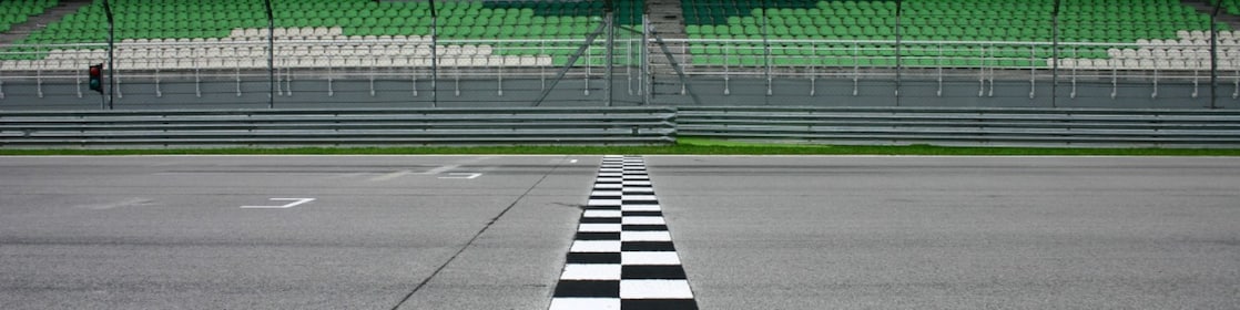 Racetrack finishlijn
