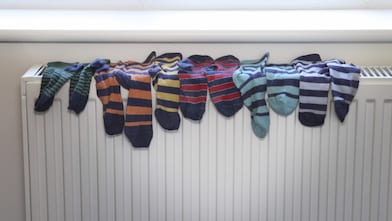 Heater with socks drying